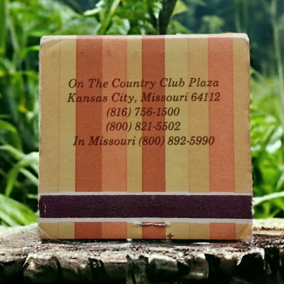 1980s Alameda Plaza KCMO Full Unstruck Matchbook - Picture 3 of 7